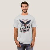 新しいアメリカが来る カマラ・ハリス 2024 大統領 Tシャツ (正面フル)