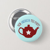 新しいアメリカのお茶会 缶バッジ (正面&裏面)