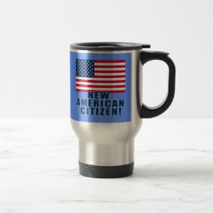 新しいアメリカの市民のギフトおよびTシャツ トラベルマグ
