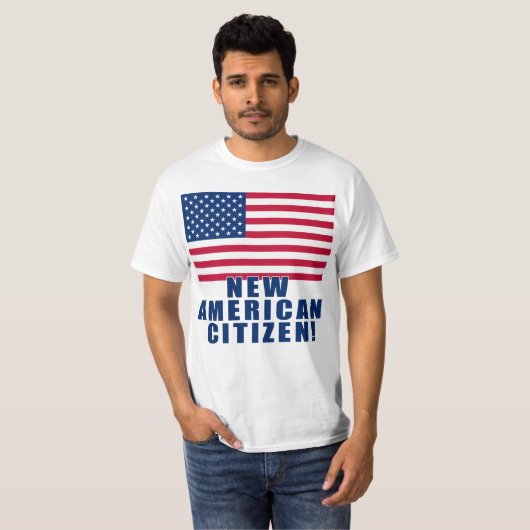 新しいアメリカの市民のギフトおよびTシャツ Tシャツ (正面フル)