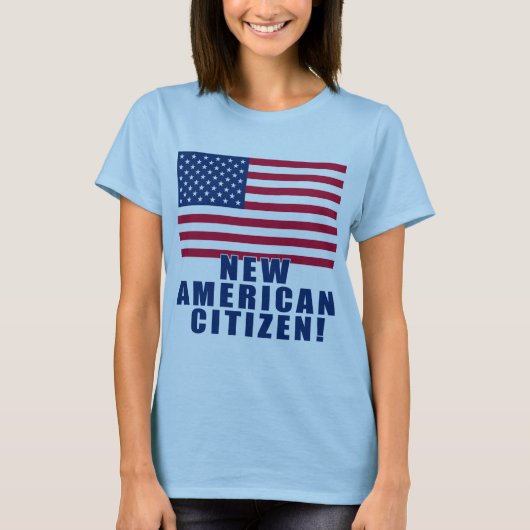 新しいアメリカの市民のギフトおよびTシャツ Tシャツ (正面)