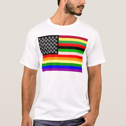 新しいアメリカ国旗 Tシャツ (正面)
