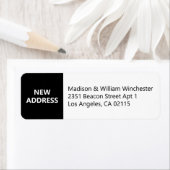 新しいアモダンドレスはっきりしたの白黒のカスタム ラベル (インサイチュ)