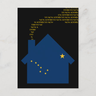 新しいアラスカの住所 案内ポストカード