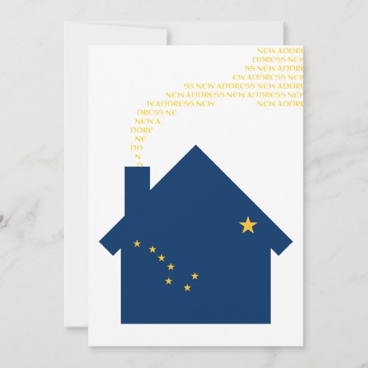 新しいアラスカの住所 案内状 (正面)