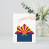 新しいアリゾナの住所 案内ポストカード (スタンド正面)