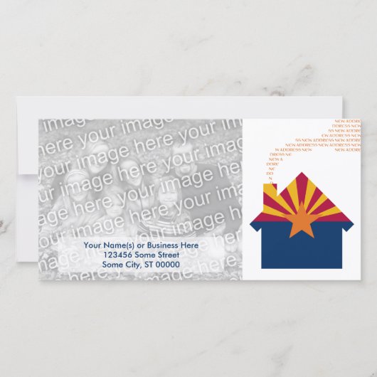 新しいアリゾナの住所 案内状 (正面)