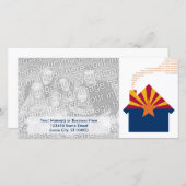 新しいアリゾナの住所 案内状 (正面/裏面)