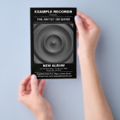 新しいアルバムの発売 – ブラック チラシ (ハンドル)