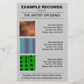 新しいアルバムの起動 – カラーテクスチャ チラシ (裏面)