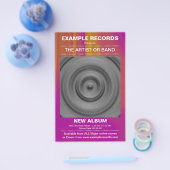 新しいアルバムの起動 – カラーテクスチャ チラシ (シングル)