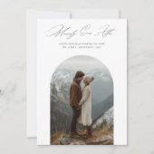 新しいアーチ写真のクリスマスの後に楽しく シーズンカード (正面)