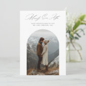 新しいアーチ写真のクリスマスの後に楽しく シーズンカード (スタンド正面)