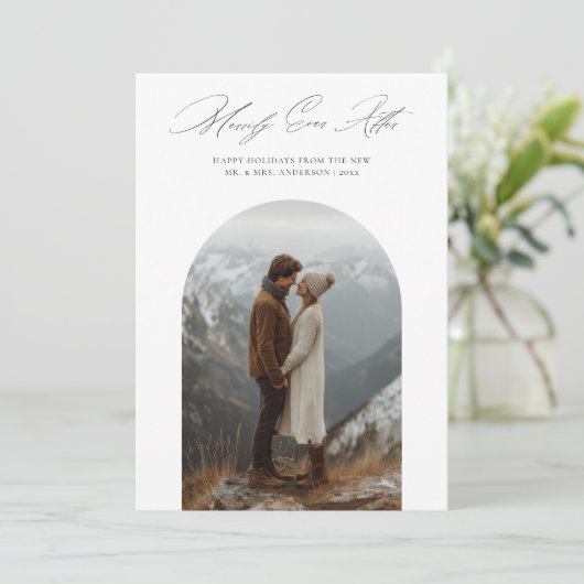 新しいアーチ写真のクリスマスの後に楽しく シーズンカード (スタンド正面)