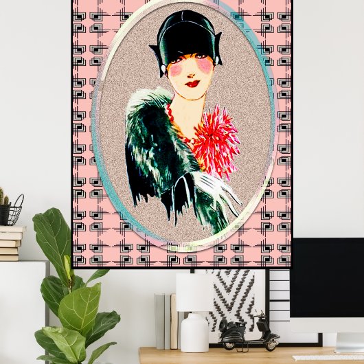 新しいアールデコ美しい ポスター (ホームオフィス)