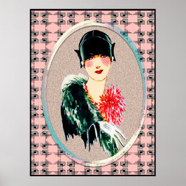 新しいアールデコ美しい ポスター