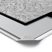 新しいアールデコSIlverとBlack ポスター (角)