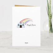 新しいイエロー・ラブラドール・レトリーバー カード (裏面)