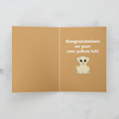 新しいイエロー・ラブラドール・レトリーバー カード (内部)
