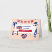 新しいイギリス国民になれたお祝い カード (正面)