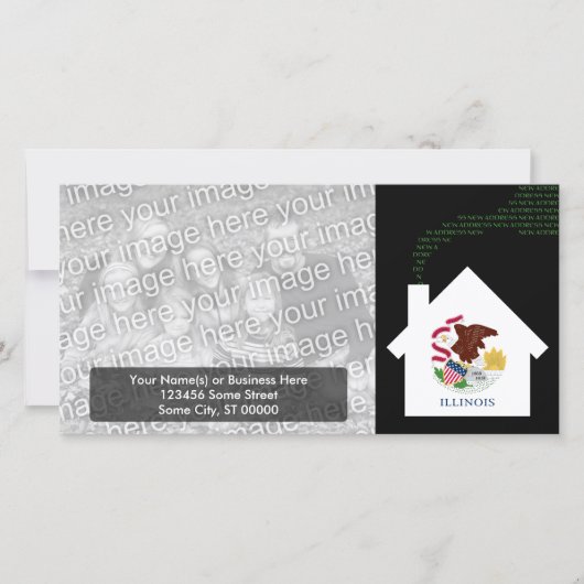 新しいイリノイ州 案内状 (正面)
