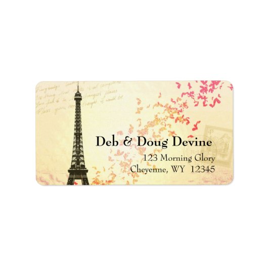新しいエッフェルタワーのデザイナーラベル ラベル (正面)