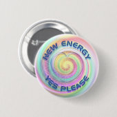 新しいエネルギー – YESをお願いハート 缶バッジ (正面&裏面)