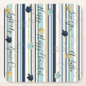 新しいエレガントも スクエアペーパーコースター (正面)