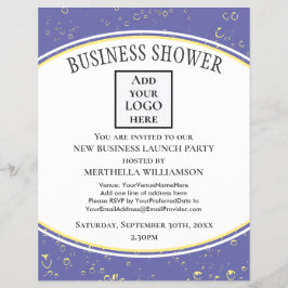 新しいエレガントビジネスロゴ チラシ