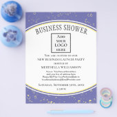 新しいエレガントビジネスロゴ チラシ (シングル)