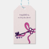 新しいエレガントホームの作成おめでとうございます ギフトタグ (正面)