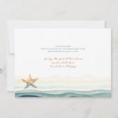 新しいエレガント住所 招待状 (裏面)