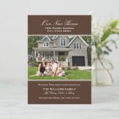 新しいエレガント家の写真をお茶に 案内状 (スタンド正面)