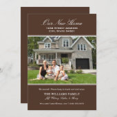 新しいエレガント家の写真をお茶に 案内状 (正面/裏面)