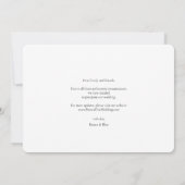 新しいエレガント日付スモダンクリプトのフォト白黒 セーブザデート (裏面)