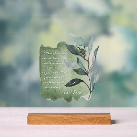 新しいエンディング引用文アクリル成長標識 アクリルサイン (ニュートラル)