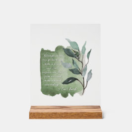 新しいエンディング引用文アクリル成長標識 アクリルサイン