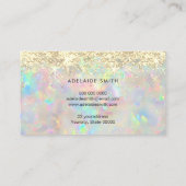 新しいオパールフェイクストーングリッター名刺 名刺 (裏面)