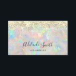 新しいオパールフェイクストーングリッター名刺 名刺<br><div class="desc">虹彩効果はシミュレートされ実在たものではない</div>