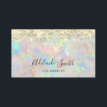 新しいオパールフェイクストーングリッター名刺 名刺<br><div class="desc">虹彩効果はシミュレートされ実在たものではない</div>