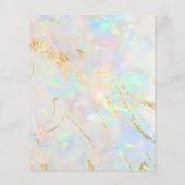 新しいオパールフェイクト石の自筆書チラシ チラシ (裏面)