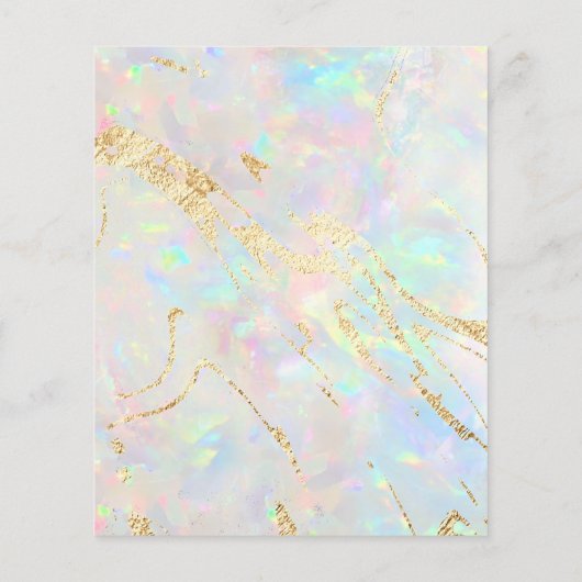 新しいオパールフェイクト石の自筆書チラシ チラシ (裏面)