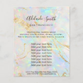 新しいオパールフェイクト石の自筆書チラシ チラシ (正面)