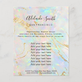 新しいオパールフェイクト石の自筆書チラシ チラシ