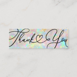 新しいオパール宝石ありがとう スキニー名刺