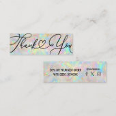 新しいオパール宝石ありがとう スキニー名刺 (正面/裏面)