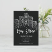 新しいオフィスシティの引越し案内 案内状 (スタンド正面)