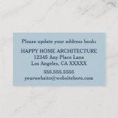 新しいオフィスビジネスアドレス変更の挿入物 エンクロージャーカード (裏面)