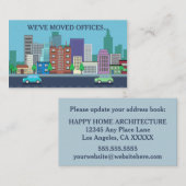 新しいオフィスビジネスアドレス変更の挿入物 エンクロージャーカード (正面/裏面)