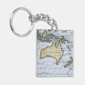 新しいオランダの地図 キーホルダー (正面左)